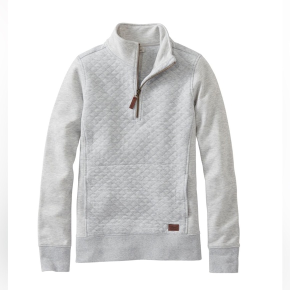 L.L. Bean Sweaters - L.L. Bean Women's Gray Quilted Sweater